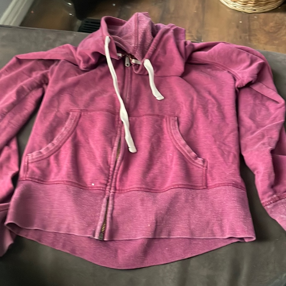 Purple zip up hoodie